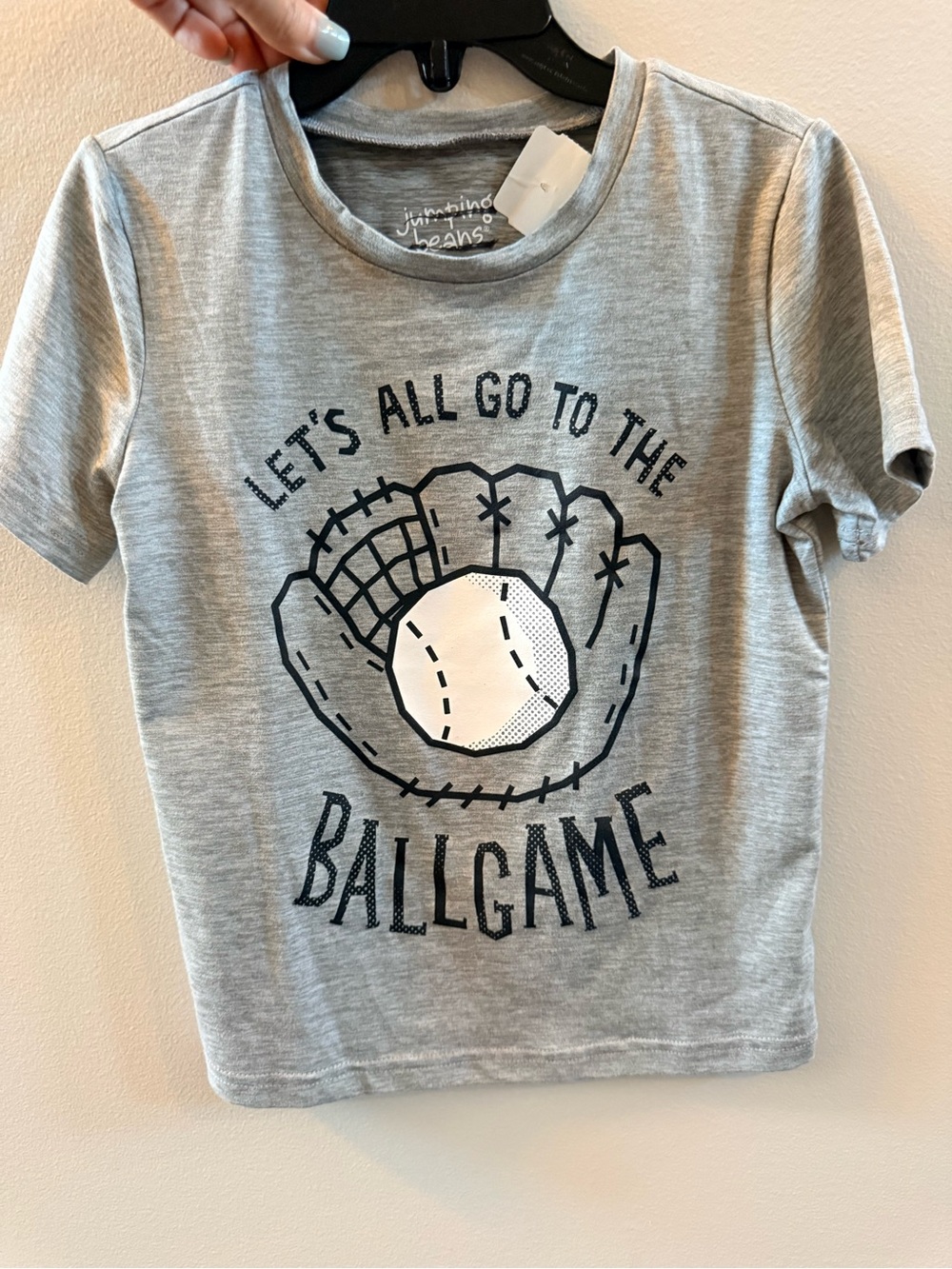 jumping beans Gray Baseball Graphic Tee